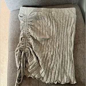 Tight Fabric Skirt with Adjustable Length Tie- Small